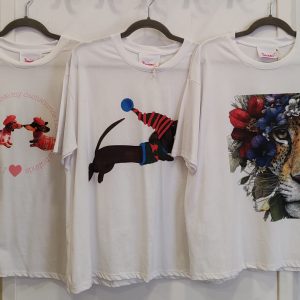 camiseta estampado animalitos