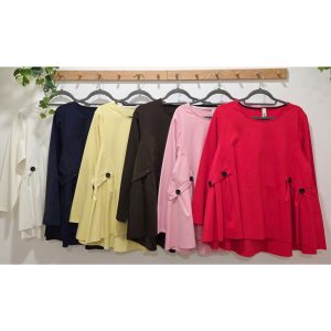 SUDADERA PUNTO MILANO BOTONES