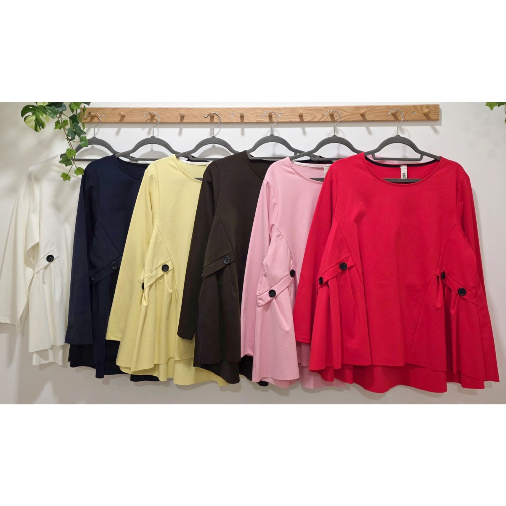 SUDADERA PUNTO MILANO BOTONES