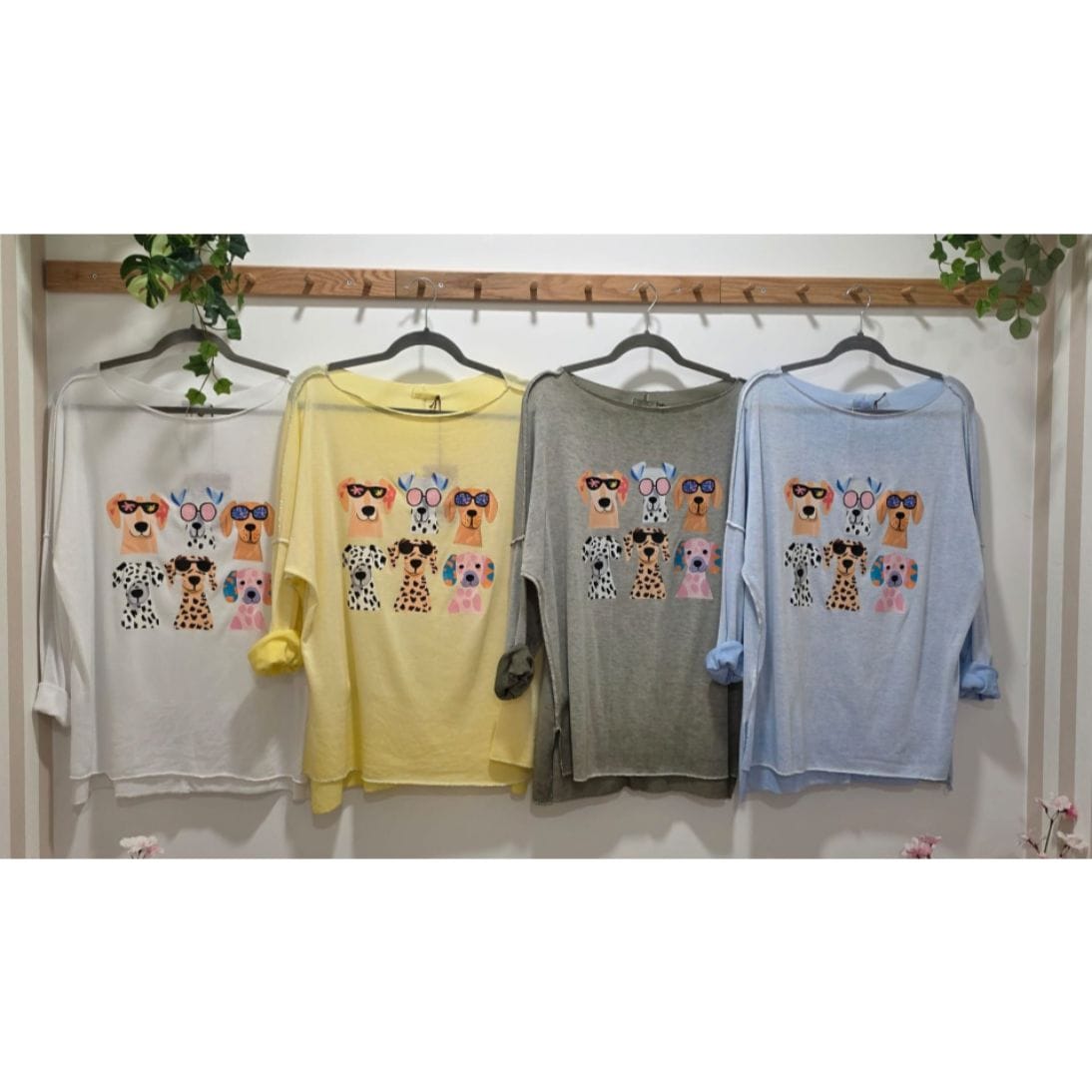 CAMISETA PERRITOS GAFAS