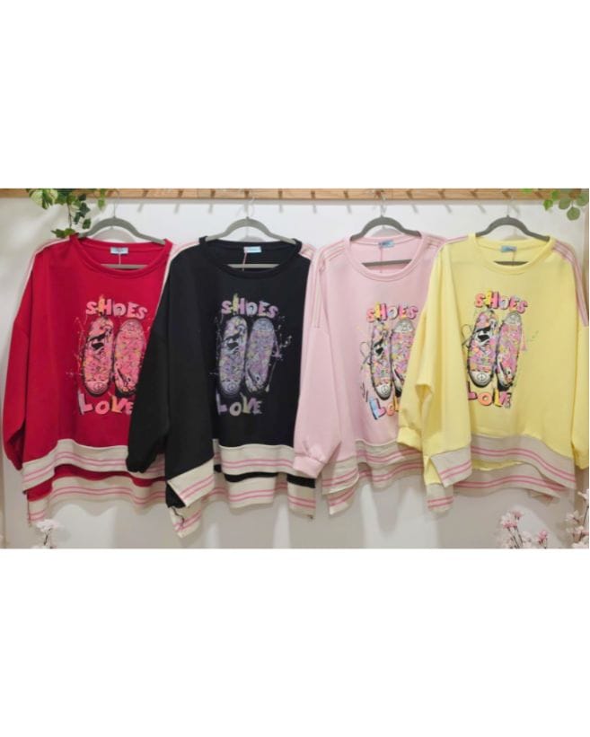 SUDADERA OVERSIZE ZAPATILLAS