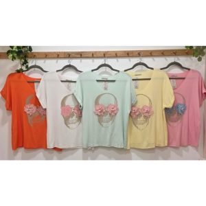 CAMISETA PUNTO CALAVERA M/ CORTA