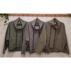 CHAQUETA VICHY DOBLE CREMALLERA