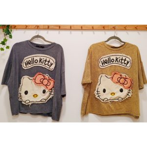 CAMISETA LAVADA KITTY CARA