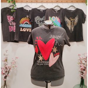 CAMISETA  LAVADA ESTAMPADOS