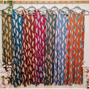 VESTIDO LICRA FRÍA "DELFINES" LARGO