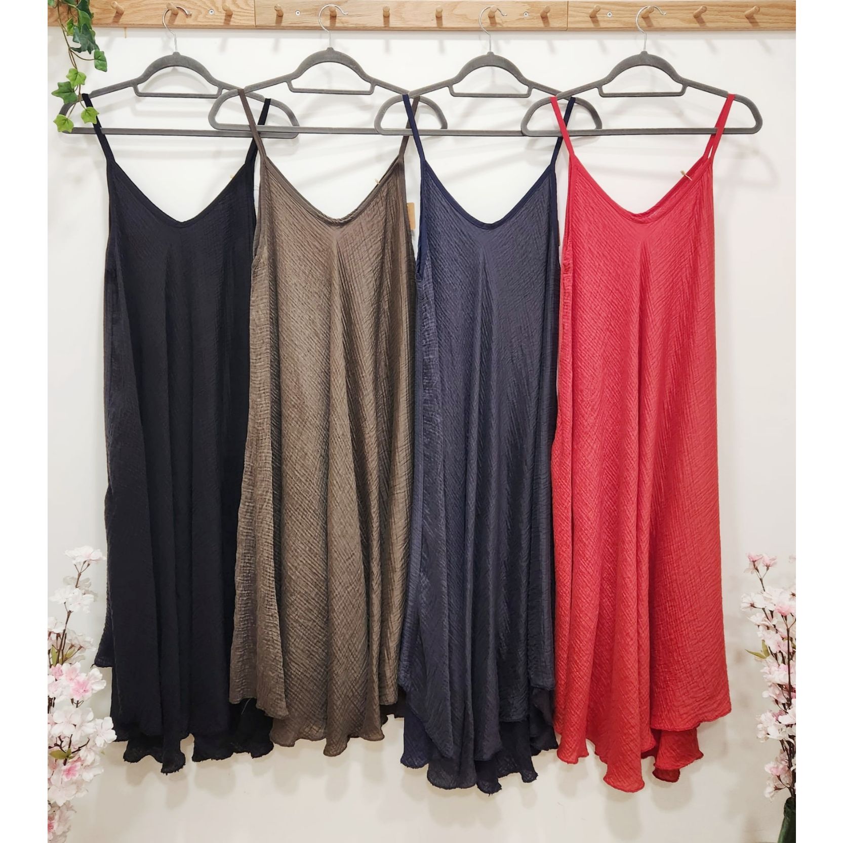 VESTIDO TENCEL TIRANTES