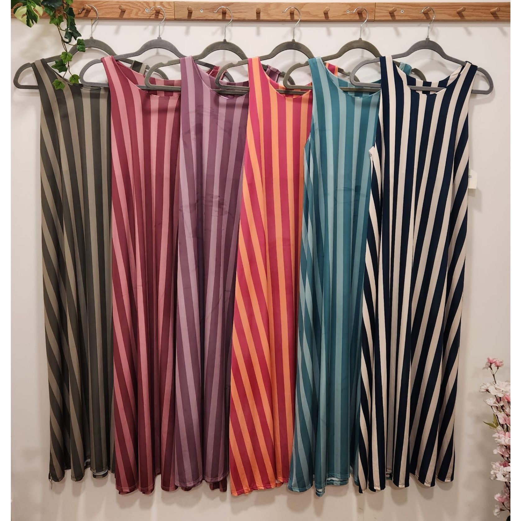 VESTIDO LICRA FRIA RAYAS