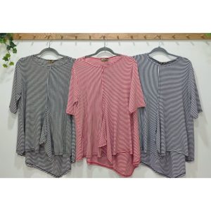 CAMISETA RAYITAS MANGA CODO