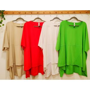 CAMISETA OVERSIZE ASIMÉTRICA