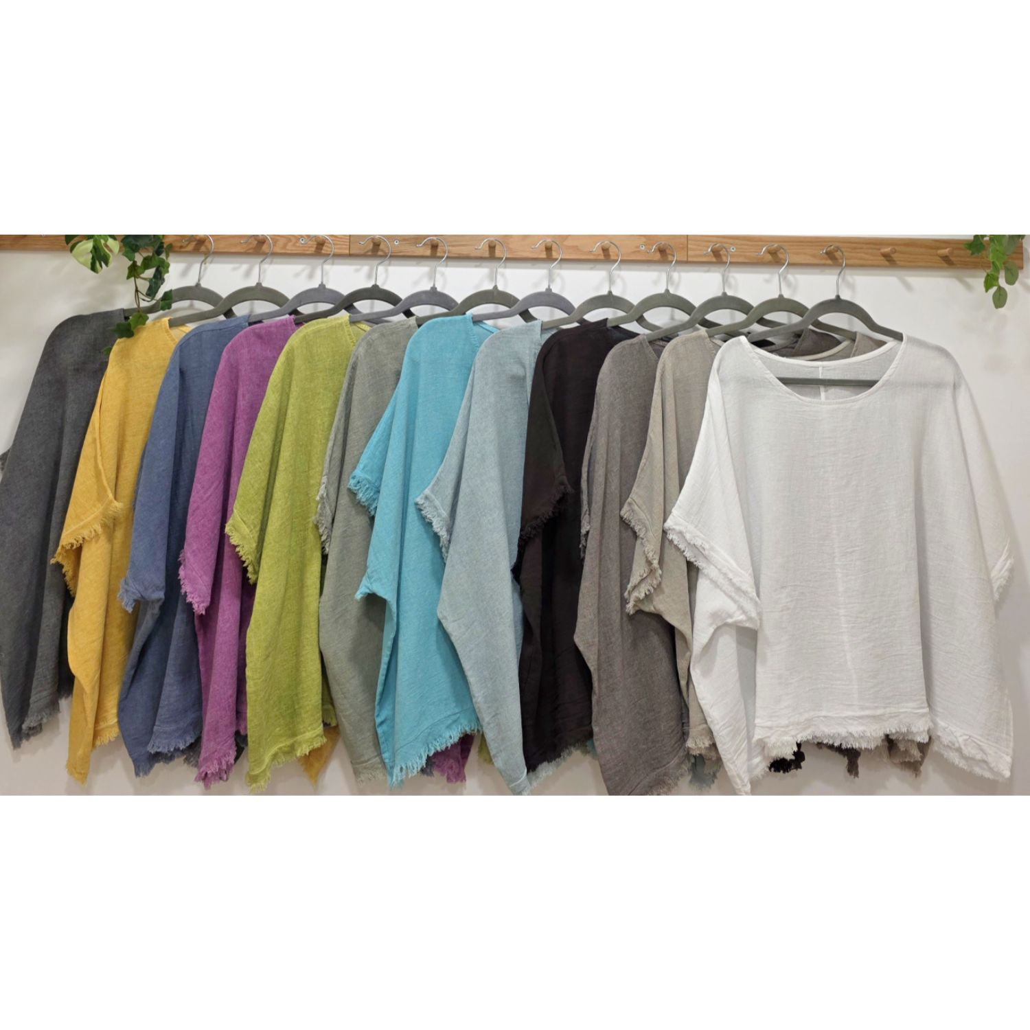BLUSA ALGODÓN LAVADO FLEQUITOS