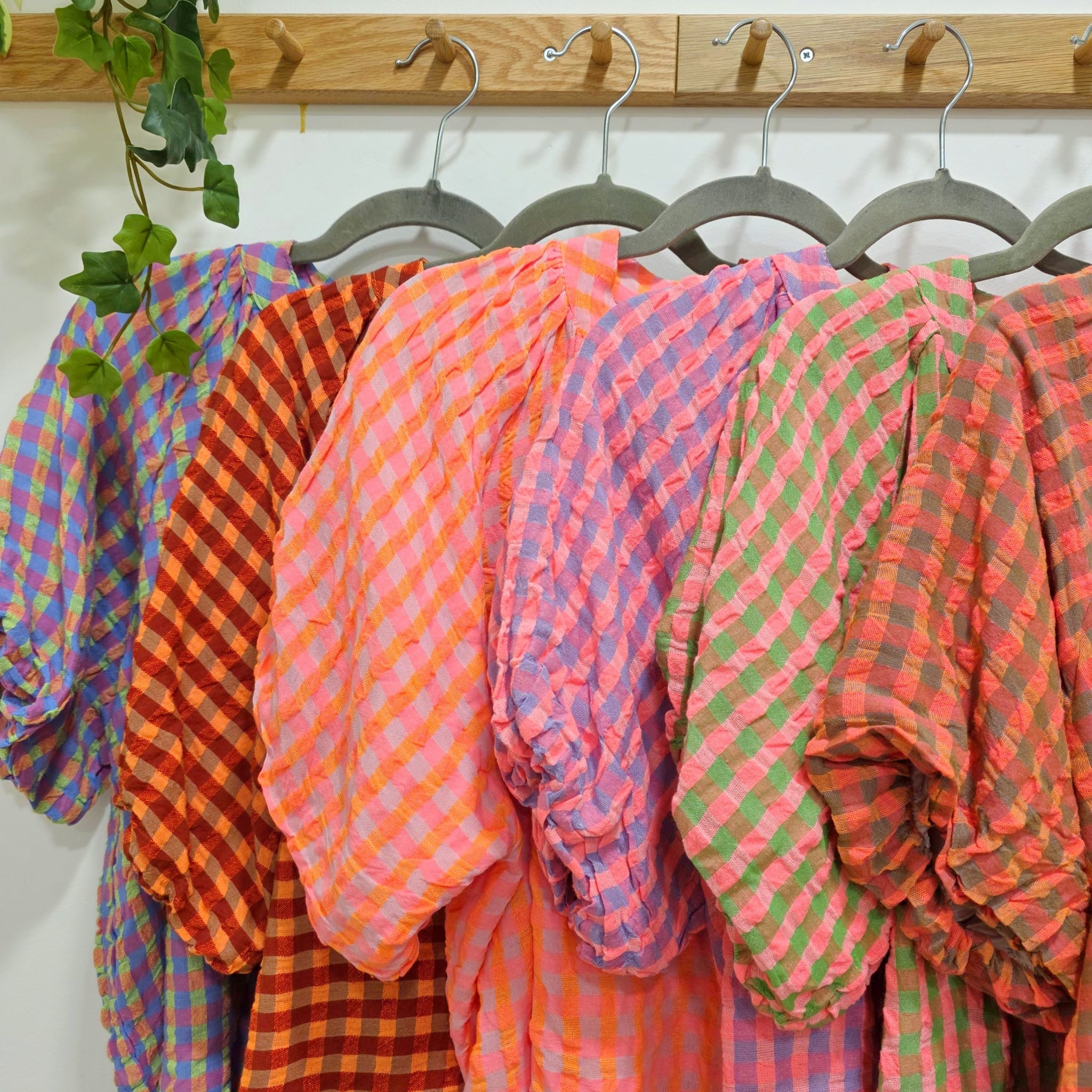 BLUSA CUADRITO FLUOR - Imagen 2