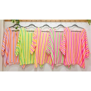 BLUSA BAMBULA RAYAS FLÚOR