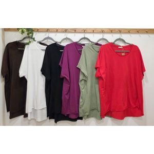 CAMISETA BÁSICA CORTE ESPALDA
