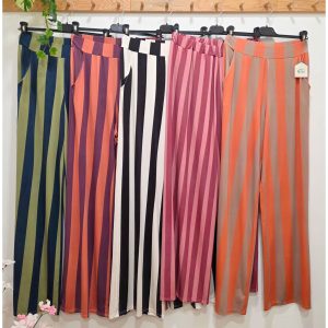 PANTALÓN RAYAS LICRA FRÍA BOLSILLOS