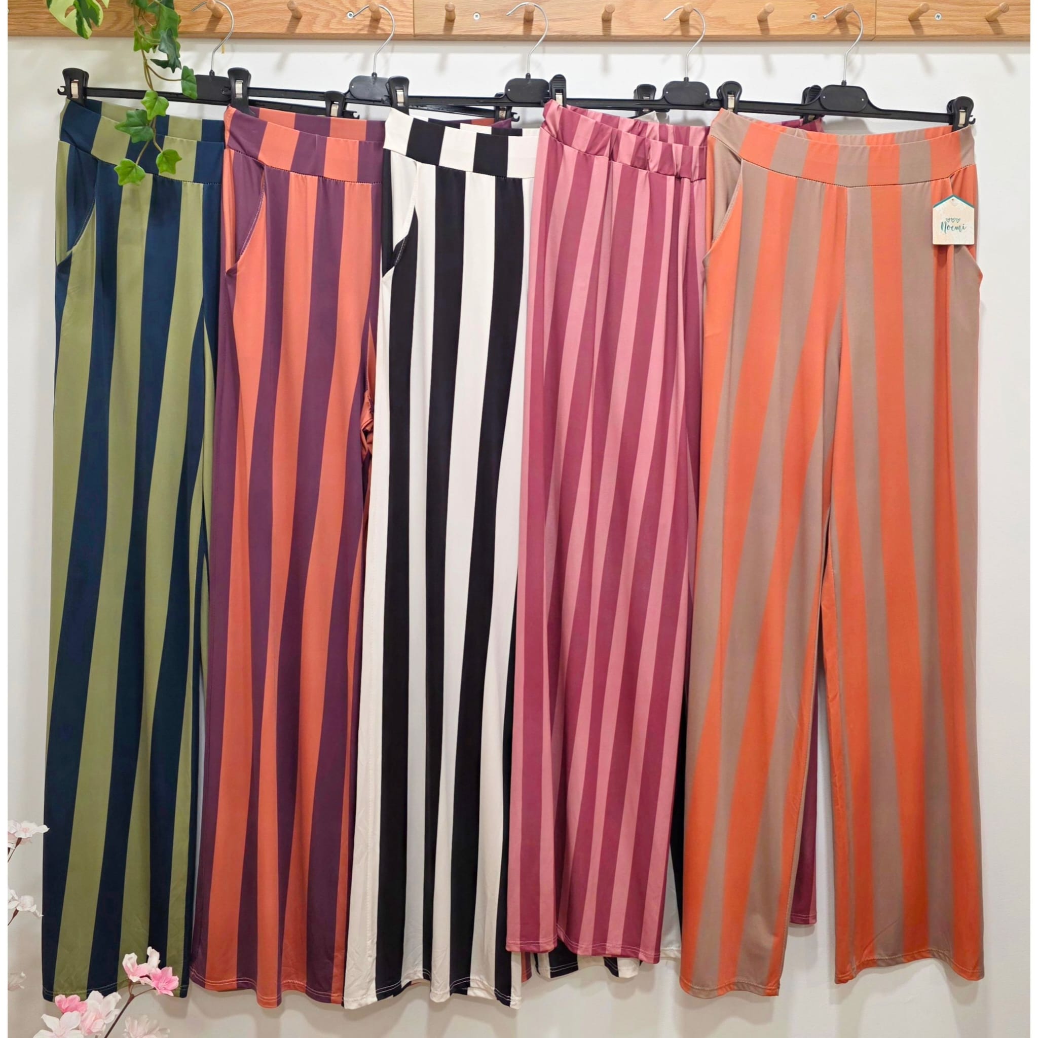 PANTALÓN RAYAS LICRA FRÍA BOLSILLOS