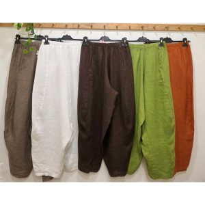 PANTALÓN LINO CORTE GLOBO