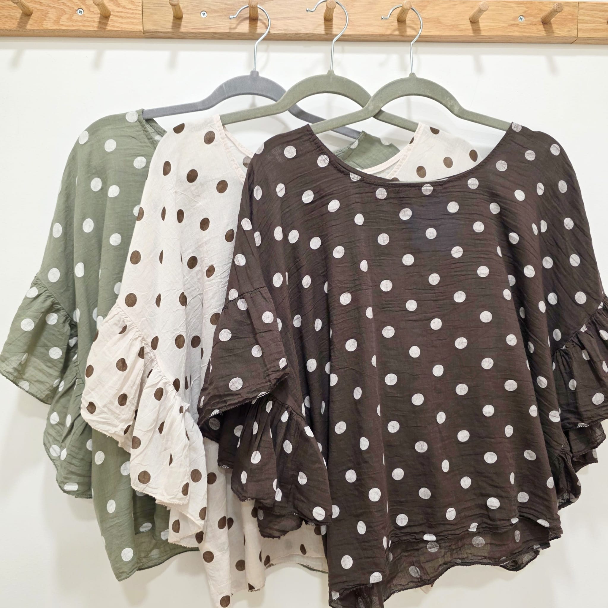 BLUSA TOPITOS MANGA VOLANTE - Imagen 2