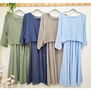 VESTIDO SISA CON BLUSA ALGODÓN
