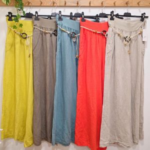 PANTALÓN LINO CINTURÓN