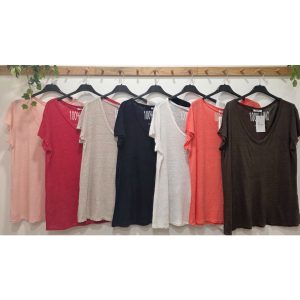 CAMISETA PICO LINO