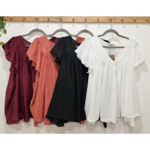 BLUSA TROQUELADA