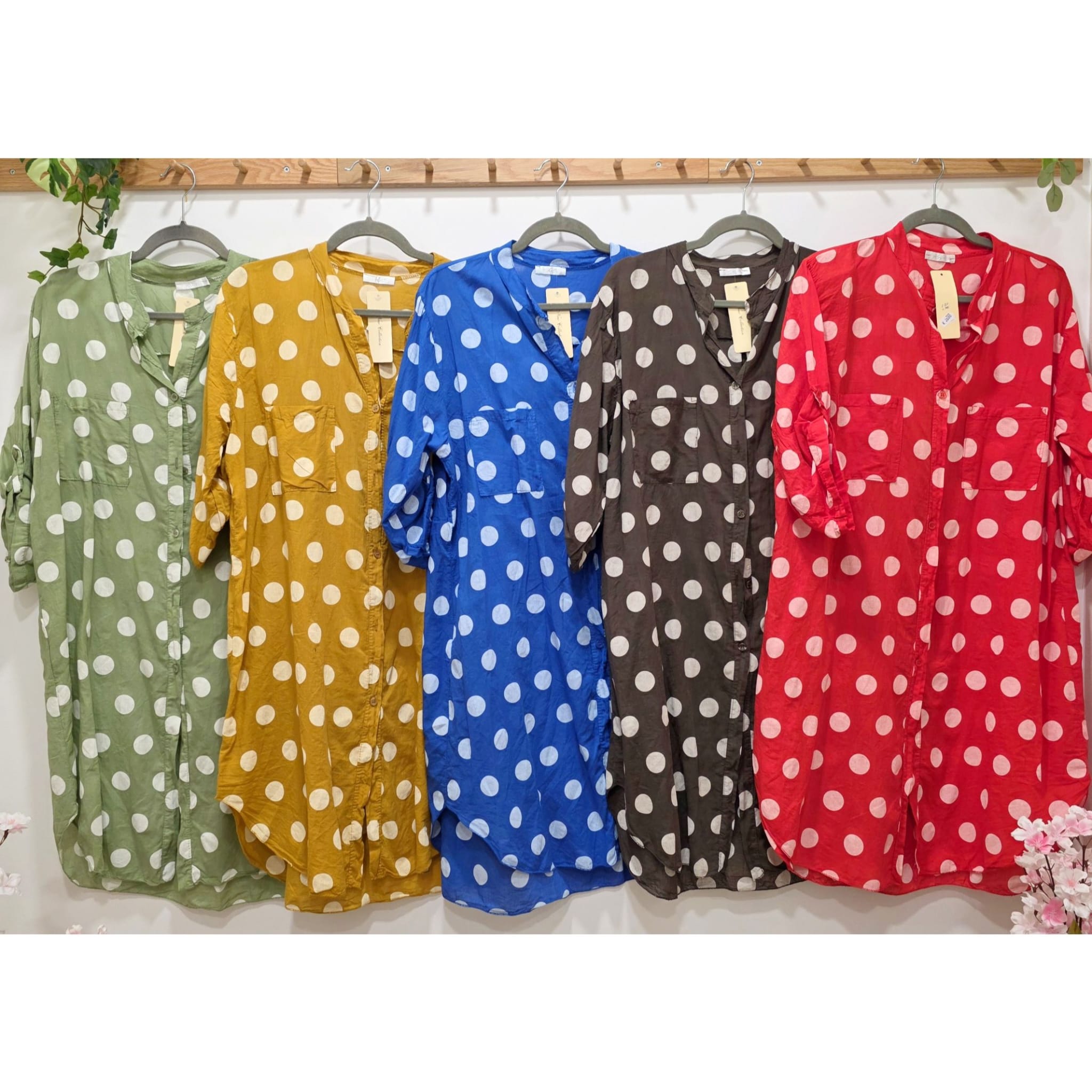 VESTIDO CAMISERO LUNARES