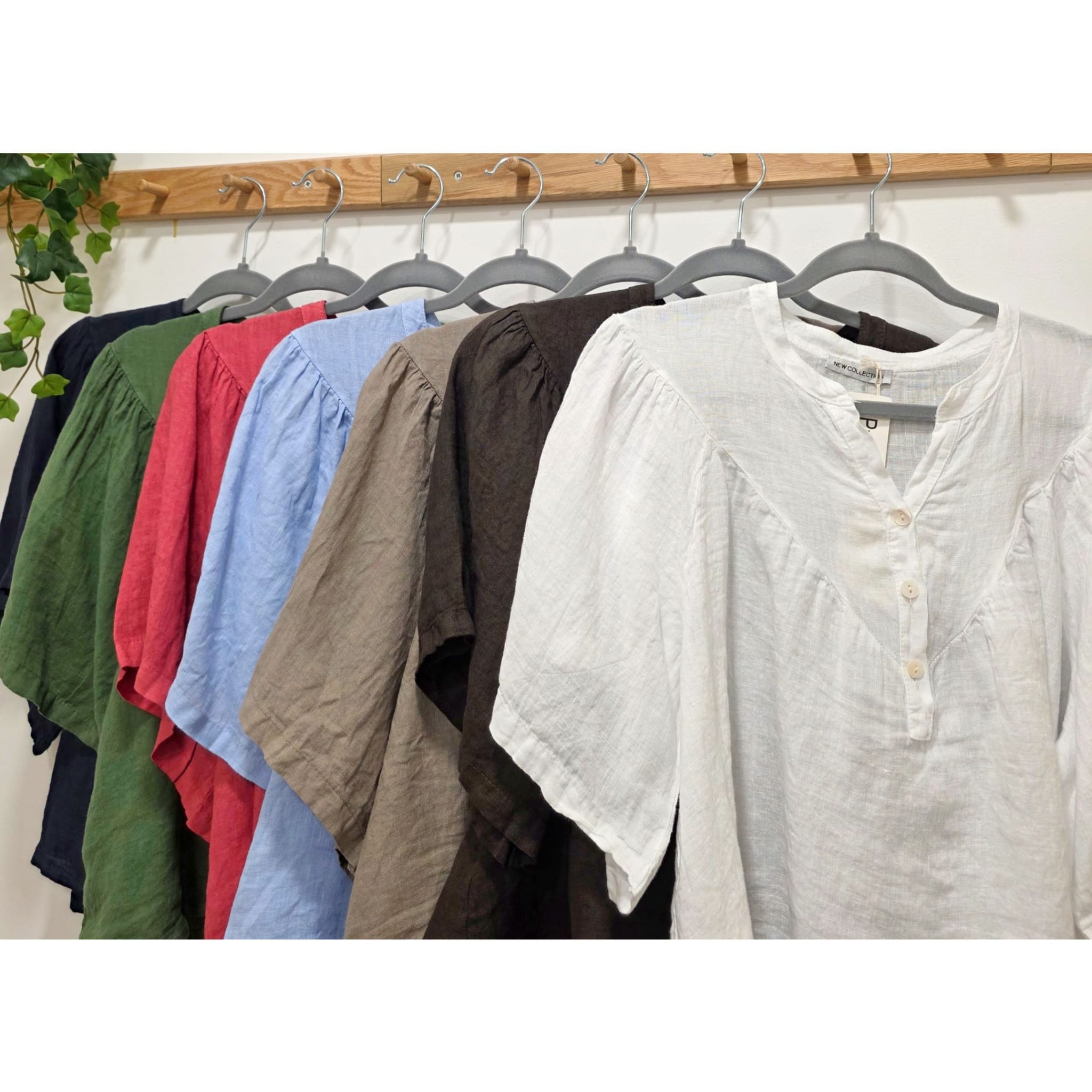 BLUSA LINO MANGA CORTA - Imagen 2