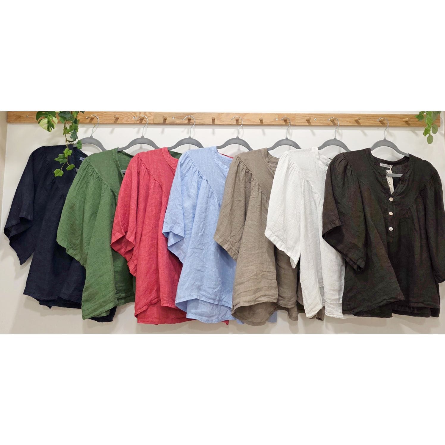 BLUSA LINO MANGA CORTA