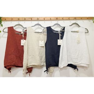 BLUSA SISA PICOS LINO