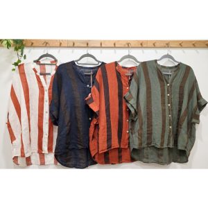 BLUSA LINO RAYAS