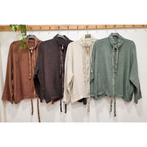 CHAQUETA LINO CREMALLERA