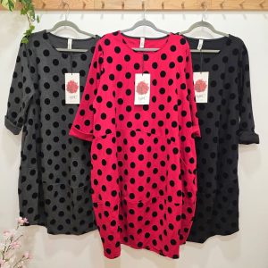 VESTIDO LUNARES (PUNTO MILANO)