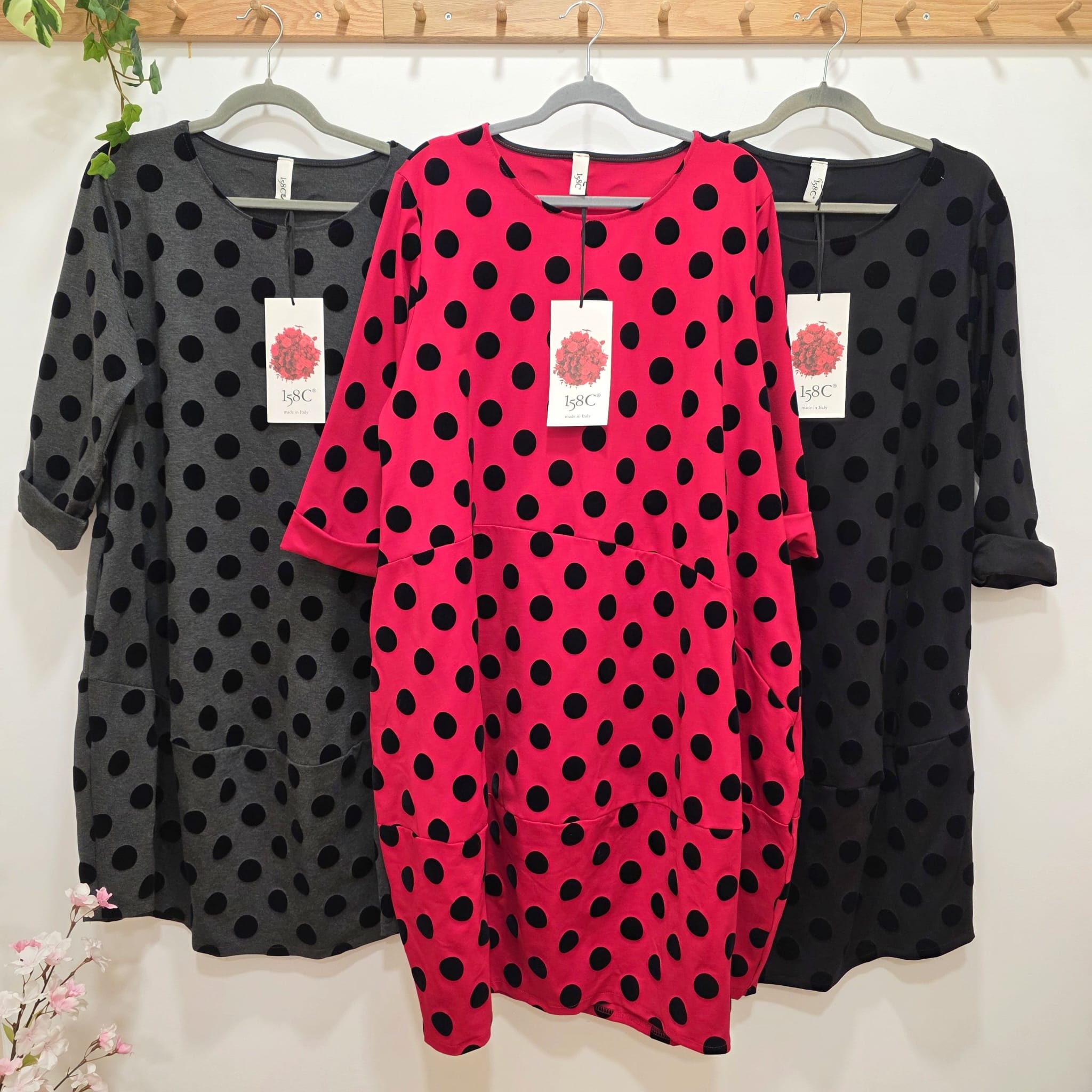 VESTIDO LUNARES (PUNTO MILANO)