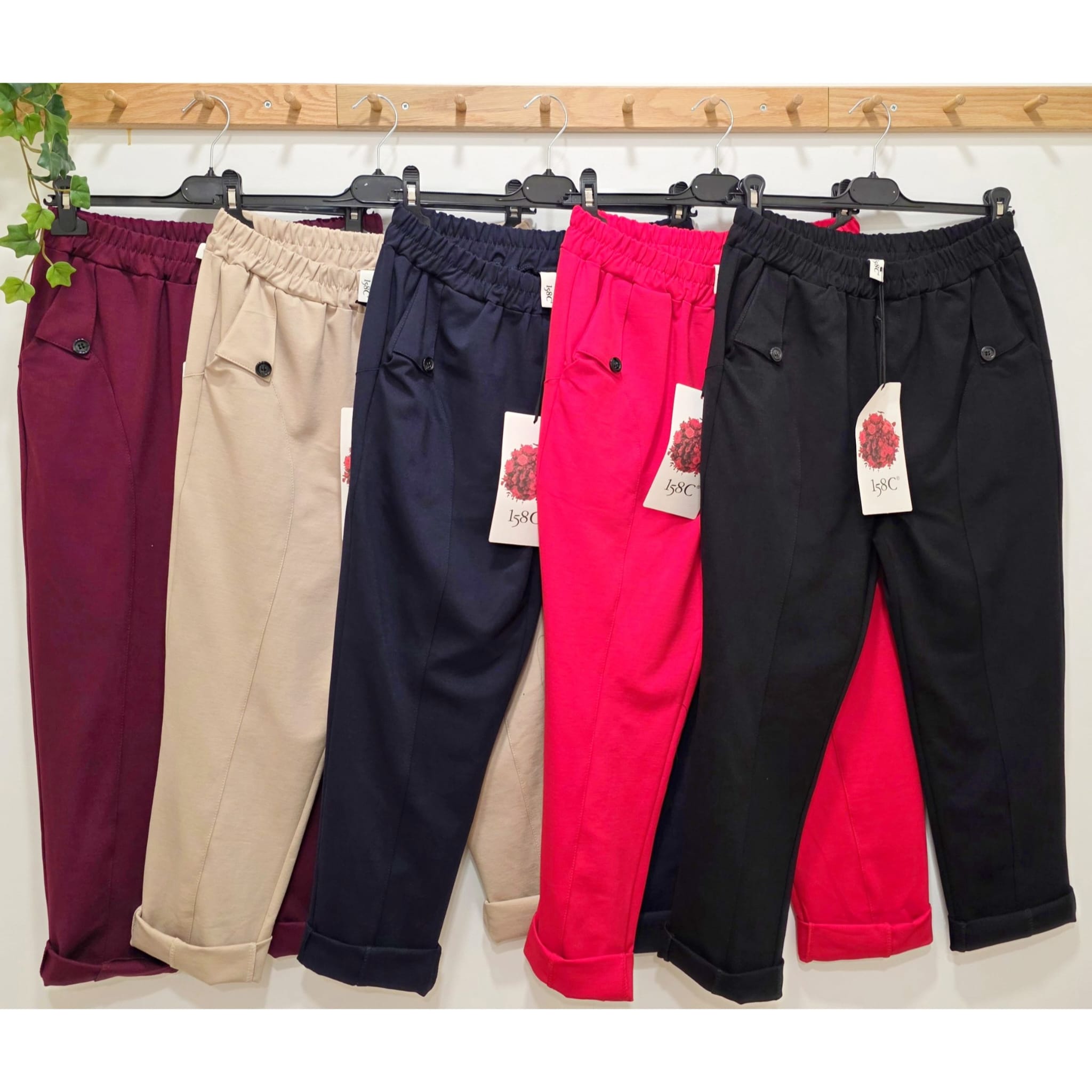 PANTALÓN BÁSICO BOTÓN (PUNTO MILANO)