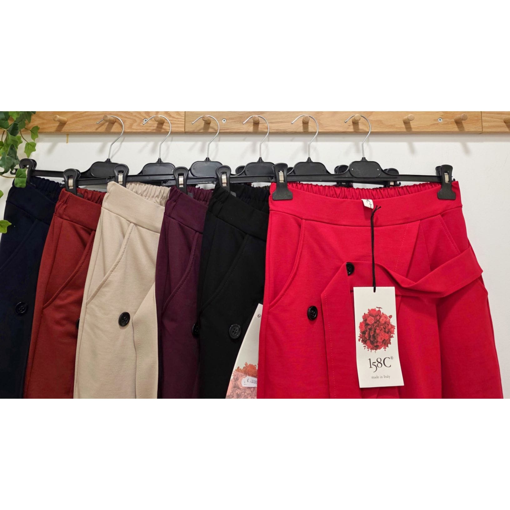 PANTALÓN CRUZADO CINTURÓN (PUNTO MILANO) - Imagen 2
