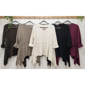 CAMISETA PICOS FRUNCE